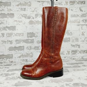 Nicole Brown Heeled Boots